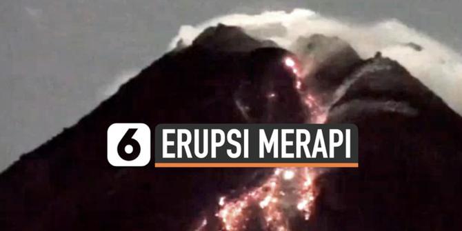 VIDEO: Muntahan Lava Pijar Merapi Menyebar ke Berbagai Arah, Capai Lebih dari 1 KM