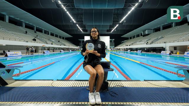 Foto: Aksi Mempesona Adelia Chantika di Kejurnas Akuatik 2026, Pecah Rekor Nasional dan Jadi Perenang Putri Terbaik KU 2