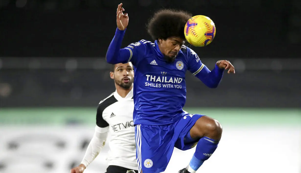 Hasil ini merupakan kemenangan pertama Leicester dalam tiga laga terakhir. (Peter Cziborra/Pool via AP)