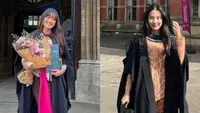 Keduanya pun tampil mengenakan jubah hitam dan kebaya saat wisuda. Amanda lulus dari University of the West of England Bristol dan mendapat gelar Bachelor of Arts dengan spesialisasi di Graphic Design. Sementara itu, Mezzaluna lulus dari University of Birmingham, Inggris dan meraih gelar Bachelor of Arts Anthropology &amp; Political Science with Honours. [Instagram/amandacaessa/mezzaluna]