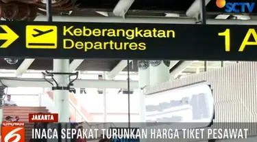 Penurunan antara lain diberlakukan untuk rute Jakarta-Denpasar, Jakarta-Yogyakarta, Bandung-Denpasar, dan Jakarta-Surabaya.