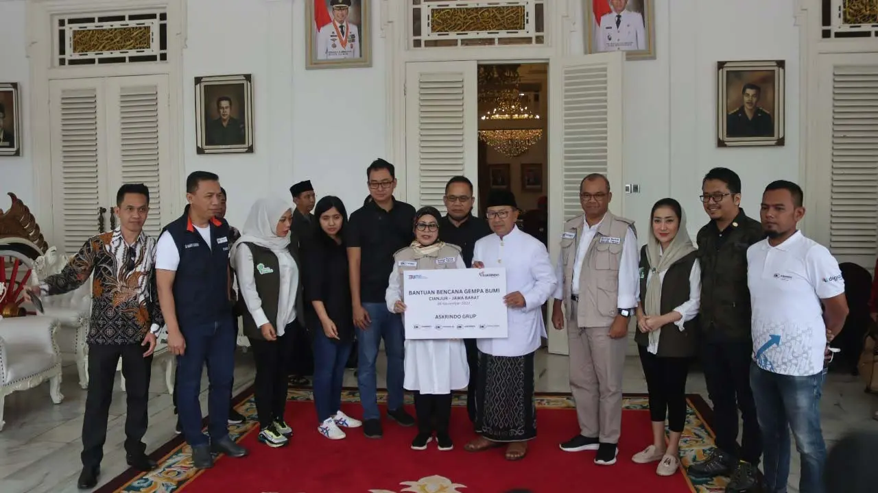 Askrindo Group Salurkan Bantuan untuk Korban Gempa Cianjur
