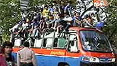 Di tengah jalan, perjalanan pendukung Persitara dihentikan polisi. Ditemukan ikat pinggang berkepala besar, minumar keras, batu, dan potongan kayu dari tangan mereka.