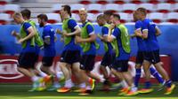 Tim nasional Islandia. (AFP/Tobias Schwarz)