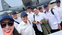 Hadir Pembekalan di Akmil Magelang, Para Menteri Kabinet Merah-Putih Naik Pesawat Hercules