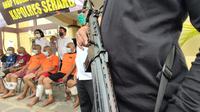 Para Pelaku Perampokan Warung Sembako Yang Di Tembak Polisi. (Selasa, 07/06/2022). (Liputan6.com/Yandhi Deslatama).