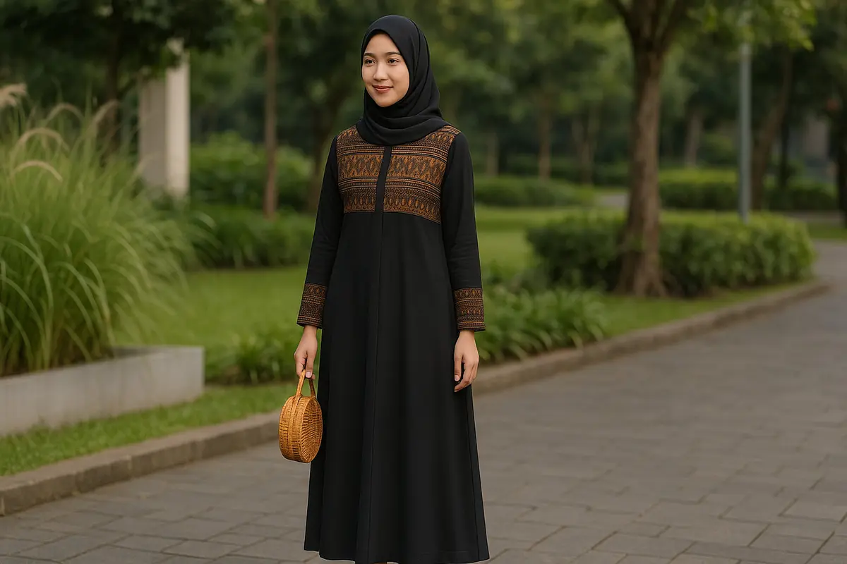 7 Model Baju Tenun Kombinasi Kain Polos, Simpel tapi Anggun untuk Segala Acara