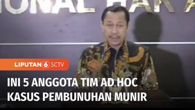 Komnas HAM membentuk Tim Ad Hoc penyelidikan pelanggaran HAM berat, dalam kasus pembunuhan Munir Said Thalib. Tim beranggotakan lima orang, salah satunya adalah Ketua Komnas HAM, Ahmad Taufan Damanik.