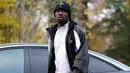 Timnas Prancis akan berlaga melawan Israel pada Kamis (14/11/2024) waktu setempat atau Jumat (15/11/2024) dini hari WIB. Tampak dalam foto, pemain depan timnas Prancis, Marcus Thuram tiba di Clairefontaine-en-Yvelines pada 11 November 2024. (FRANCK FIFE/AFP)