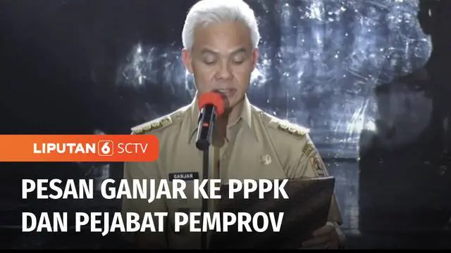 Gubernur Jawa Tengah, Ganjar Pranowo melantik sekitar 4.500 pegawai pemerintah dengan perjanjian kerja atau PPPK Guru dan 14.500 pejabat fungsional ASN di lingkungan Pemprov. Ganjar berharap para pegawai yang baru dilantik menjaga integritas dan tida...
