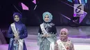 Finalis asal Singapura yang lolos dalam malam puncak Puteri Muslimah Asia 2018 di Jakarta, Senin (7/5). (Liputan6.com/Faizal Fanani)