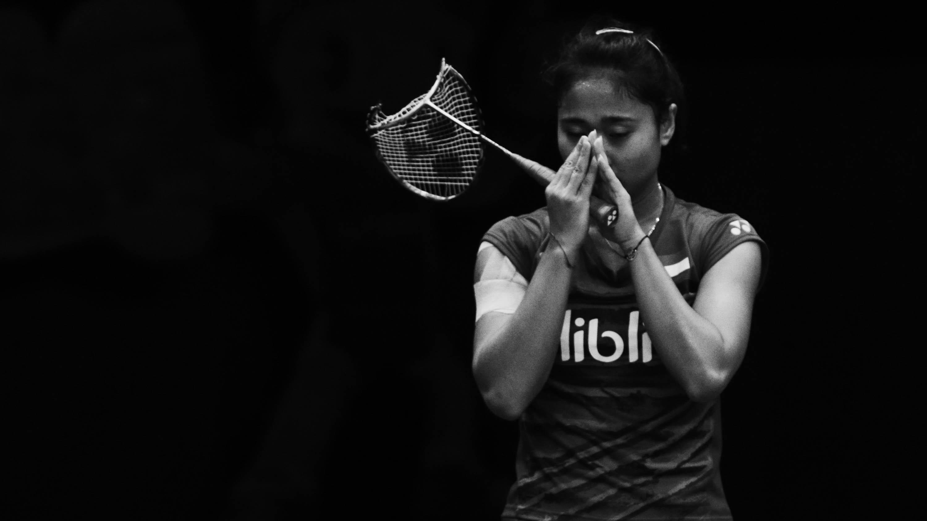 Pebulutangkis ganda putri Indonesia, Ni Ketut Mahadewi, kalah pada babak semifinal Indonesia Open di JCC Jakarta, Sabtu (17/6/2017). (Bola.com/M Iqbal Ichsan)