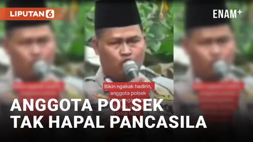 VIDEO: Viral Anggota Polsek Kawungaten, Cilacap Tak Hapal Pancasila, Warganet: Masih Percaya Polisi?
