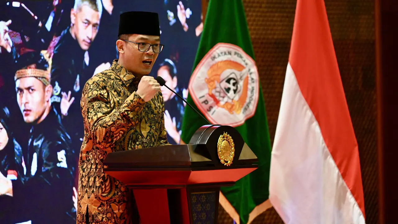 Menteri Luar Negeri yang juga Wakil Ketua Umum Pengurus Besar Ikatan Pencak Silat Indonesia (PB IPSI) Sugiono.