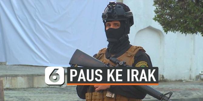 VIDEO: Pasukan Kontra Teroris Kawal Kunjungan Perdana Paus Fransiskus ke Irak