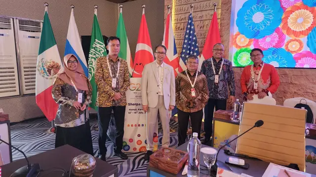 Co-Sherpa G20 Indonesia Edi Prio Pambudi menghadiri pertemuan yang ketiga Sherpa G20 di Hampi, Karnataka, India, pada 13-15 Juli 2023. (dok Kemenko Perekonomian)