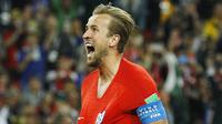 2. Harry Kane (Inggris) - Kapten The Three Lions ini memuncaki daftar pencetak gol terbanyak di Piala Dunia 2018 dengan enam gol. Pemain berusia 24 tahun itu berpeluang meraih Ballon d'Or jika berhasil menjuarai Piala Dunia. (AP/Victor R. Caivano)