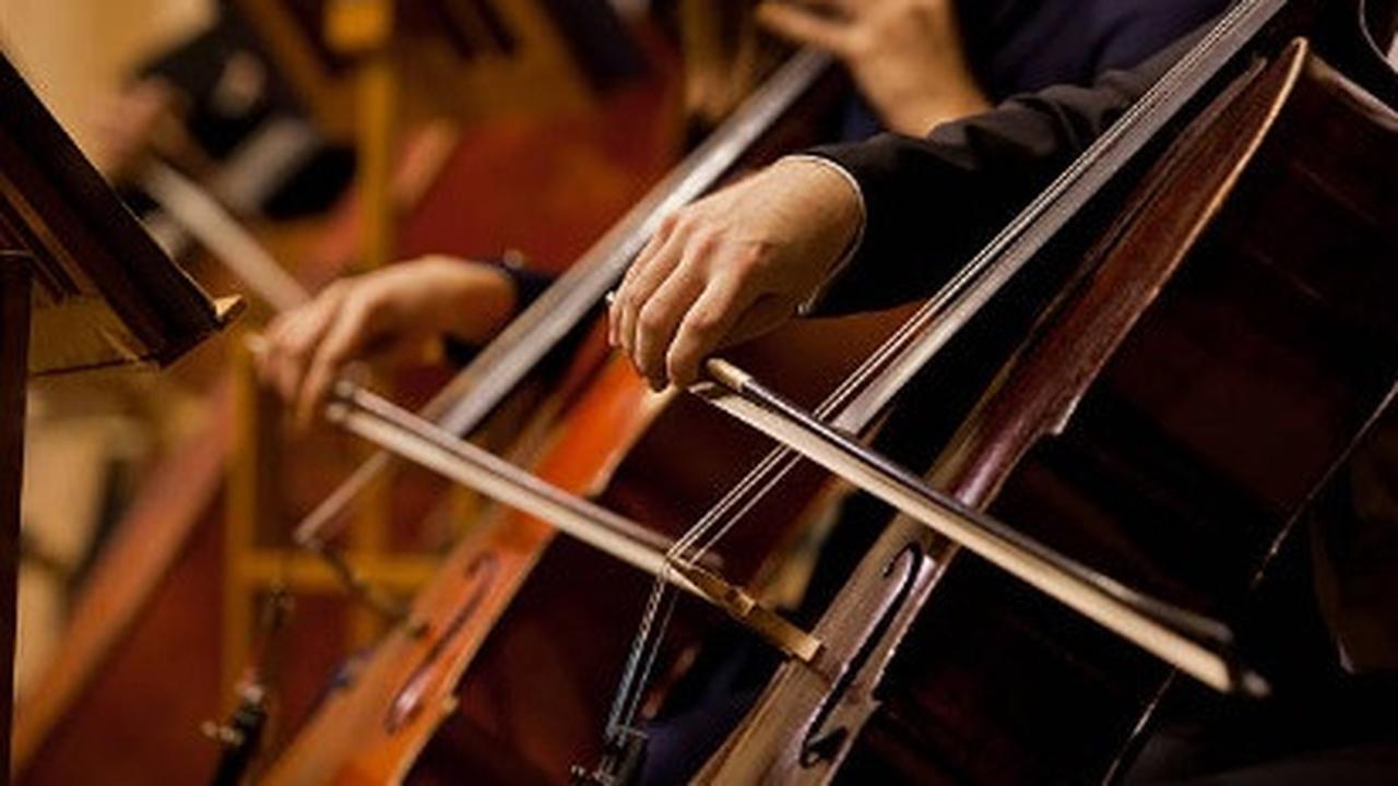 Ilustrasi pemain orkestra.