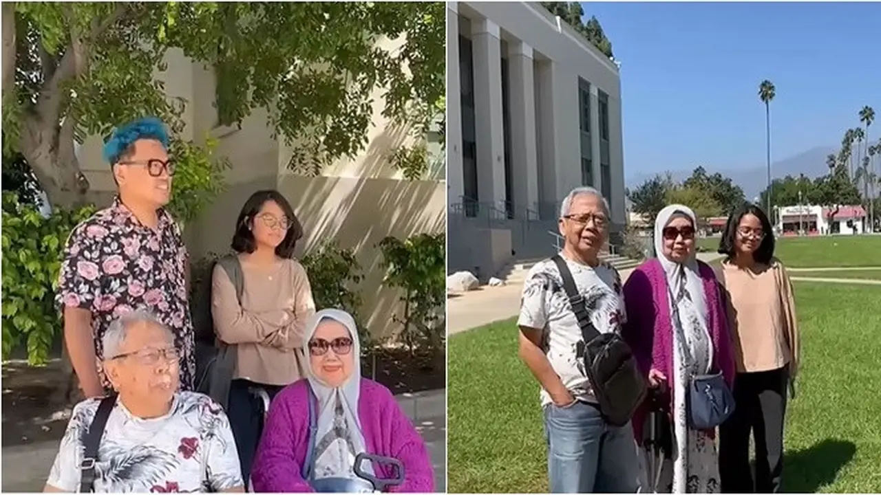 6 Potret Cinta Kuya Ajak Kakek-Nenek Melihat Kampusnya di Amerika, Tuai Pujian