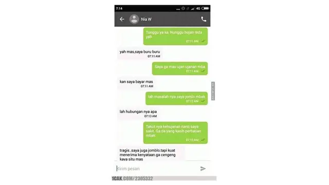 Chat Lucu Driver Ojek Online Buat Kesal Penumpang Ini Bikin Cengar Cengir