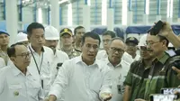 Menteri Pertanian (Mentan) Andi Amran Sulaiman saat melakukan kunjungan kerja ke Pabrik Gula Rejoso Manis Indo, Kabupaten Blitar, pada Rabu (9/10/2019).