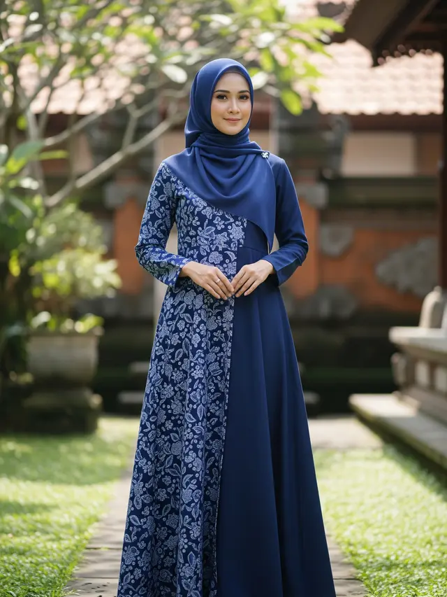 9 Model Gamis Batik untuk Organisasi Wanita, Tampil Anggun dan Profesional