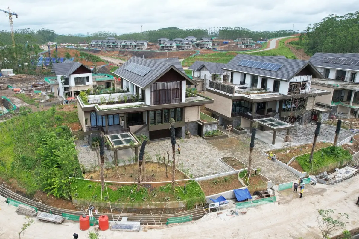 Update terbaru pembangunan rumah atau hunian bagi para menteri di Ibu Kota Nusantara (IKN), Kalimantan Timur selesai pada Juli 2024. (Dok Kementerian PUPR)