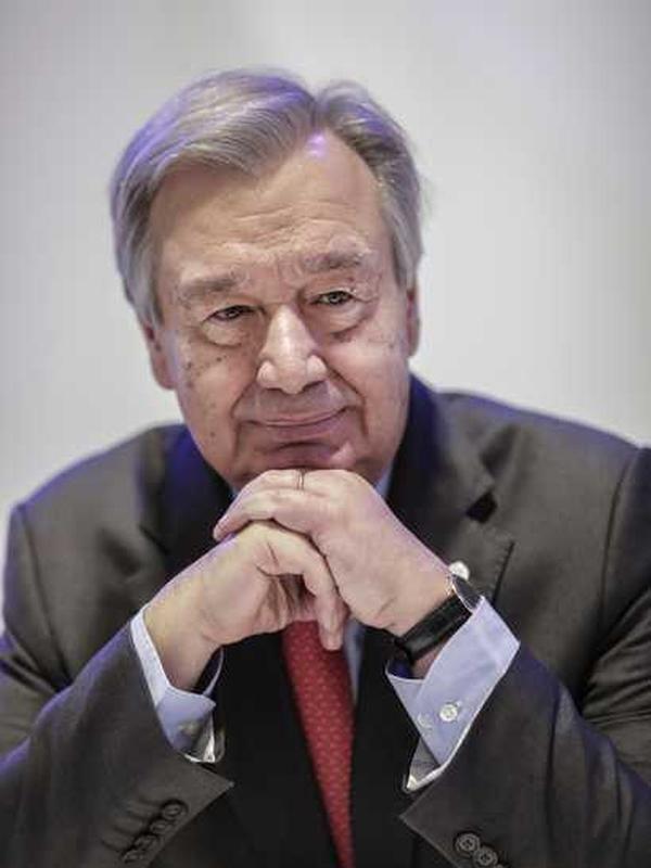 Sekretaris Jenderal AS, Antonio Guterres. (Liputan6/AP)