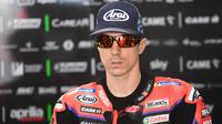 Pembalap Aprilia Racing, Maverick Vinales. (Bola.com/Dok.AFP/Toshifumi KITAMURA).