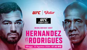 UFC Fight Night: Hernandez vs Rodrígues - Beberapa Pertarungan Menarik Sebelum Main Card di Vidio