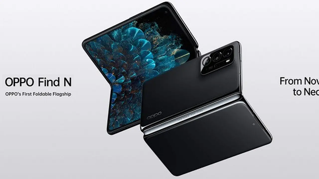 Tampilan smartphone lipat pertama Oppo, Oppo Find N (Dok. Oppo Indonesia)