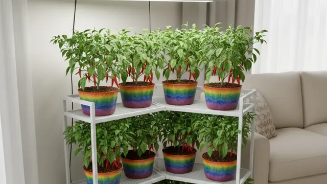 Ide Kebun Cabai Indoor Sederhana. AI