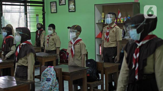 FOTO: Uji Coba Sekolah Tatap Muka di Jakarta