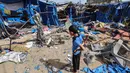 Tanpa makanan bergizi yang cukup, air bersih, dan akses terhadap layanan kesehatan, satu generasi penuh akan terdampak secara permanen. (Eyad BABA/AFP)
