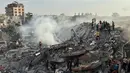 Dewan Keamanan PBB, yang salah satu tugasnya menjaga perdamaian dunia, panen kritik usai gagal mengeluarkan pernyataan bersama atau resolusi terkait perang Hamas-Israel. (AP Photo/Doaa AlBaz)
