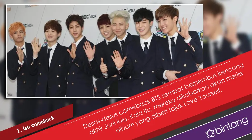 BTS dan Comeback yang Begitu Dinanti. (Foto: AFP/STARNEWS, Desain: Nurman Abdul Hakim/Bintang.com)