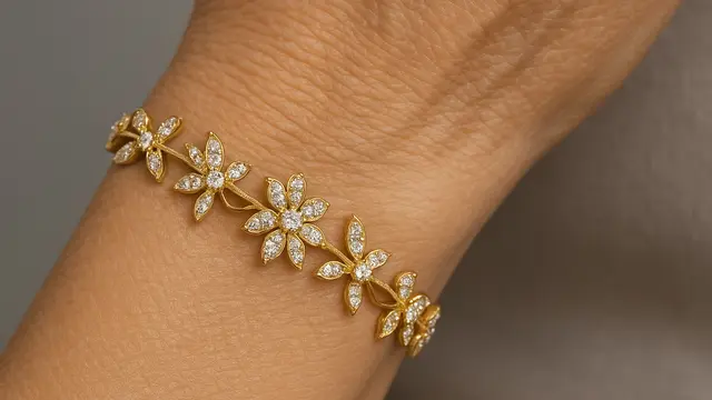 7 Model Gelang Emas Berlian untuk Usia 50 Tahun ke Atas, Mewah tapi Tetap Anggun