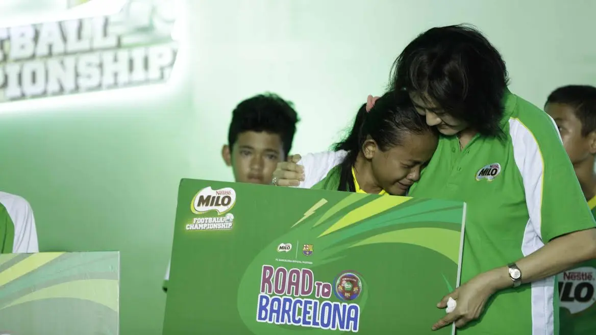 Helsya Maeisyaroh menjadi satu dari kelima pemain terbaik MILO Football Championship 2017 yang akan berlatih ke Barcelona. (Bola.com/Reza Bachtiar)