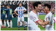 Nathan Tjoe-A-On menjadi salah satu kunci keberhasilan Timnas Indonesia U-23 melaju ke babak semifinal Piala Asia U-23 usai melewati laga dramatis melawan Korea Selatan pada Jumat (26/04/2024) WIB. Nathan memainkan laga dengan apik meski tak ambil bagian dalam babak adu penalti yang berakhir dengan skor 11-10 untuk kemenangan Skuad Garuda Muda. Seperti diketahui, dirinya sempat sudah kembali ke Belanda karena hanya diberi izin seminggu oleh klubnya, SC Heerenveen. Namun, setelah PSSI melakukan lobi khusus, Nathan akhirnya kembali ke Timnas Indonesia U-23. Namun, disaat dirinya berhasil membawa Indonesia terbang tinggi, SC Heerenveen malah dibantai 0-8 oleh PSV. (Foto Kolase: Dok. SC Heerenveen dan Dok. PSSI)