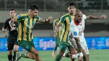 Malut United memetik kemenangan tujuh gol tanpa balas atas PSBS Biak pada laga pekan ke-30 BRI Super League musim ini di Stadion Maguwoharjo, Sleman, Selasa (28/04/2026) malam WIB. (dok. Malut United)