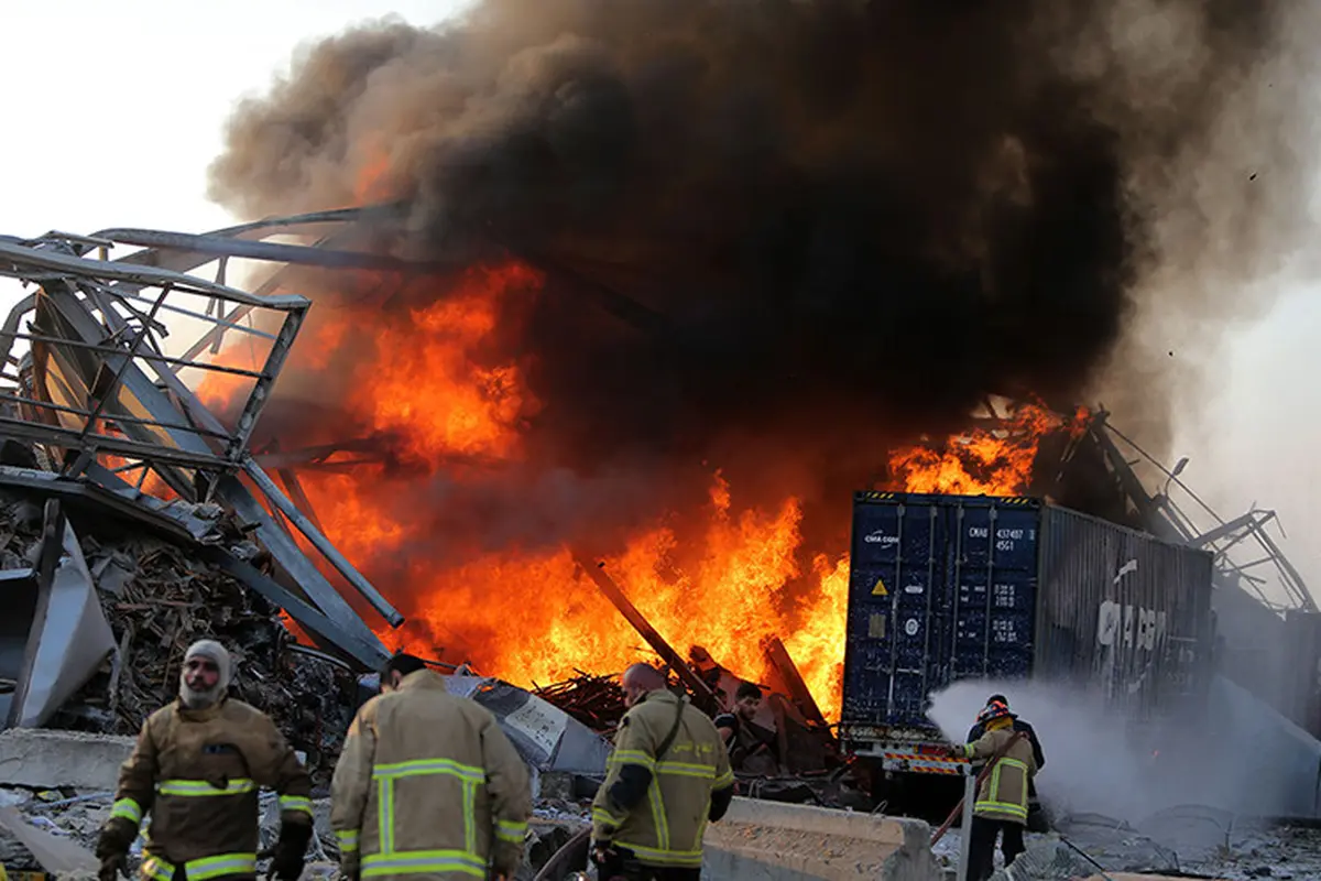 Ledakan di Beirut Lebanon. (AFP)