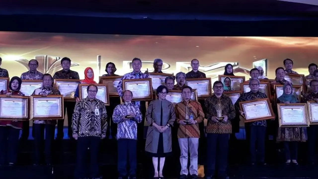 BMN Award di Gedung Dhanapala, Kementerian Keuangan, Jakarta, Kamis (2/11/2017).