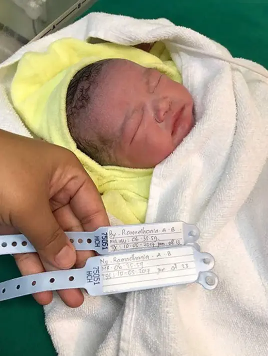 “Our 3rd abundant of LOVE... Thank You for delivering our son to the world Yank @ramadhaniabakrie” (Instagram/ardibakrie)