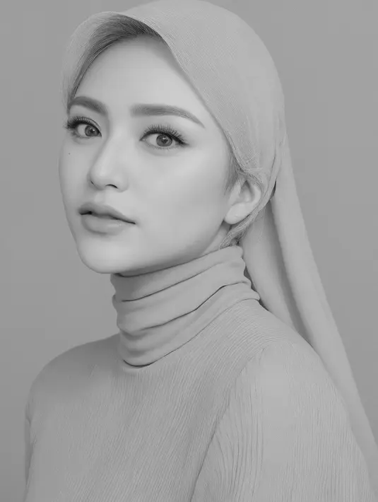 Ikut tren, Nathalie Holscher unggah beberapa foto mulai dari foto rambut pendek, foto rambut panjang, foto hitam putih hingga foto berwarna. Meski parasnya berubah karena sudah pakai filter, ada beberapa netizen yang berkomentar bahwa bagian mata Nathalie tidak berubah. Mata ibu satu anak disebut merupakan ciri khas dari seorang Nathalie Holscher. (Liputan6.com/IG/@nathalieholscher)