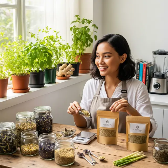 Ide Usaha Rumahan dari Tanaman Herbal yang Menjanjikan (AI)