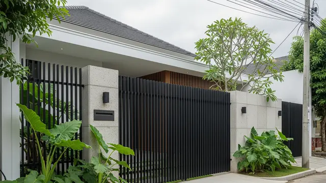 Pagar Vertikal Minimalis dengan Gaya Elegan Abadi