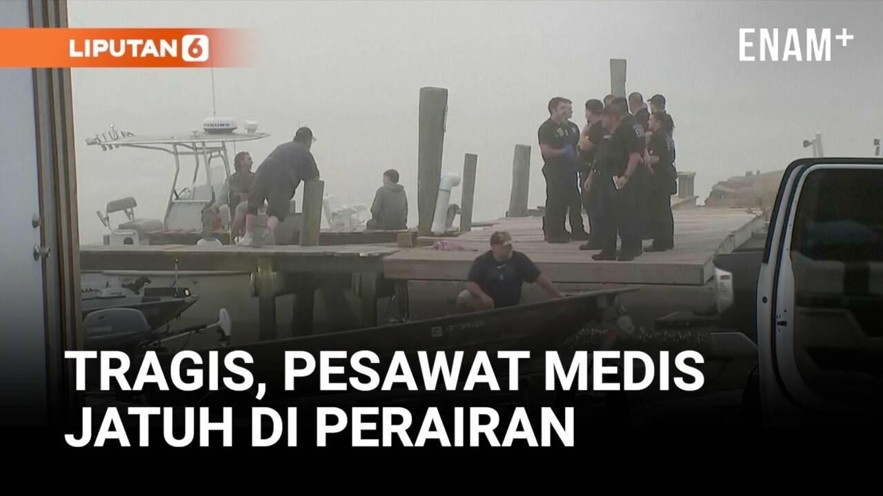 Pesawat Angkatan Laut Meksiko Jatuh di Lepas Pantai Texas, Lima Orang Tewas
