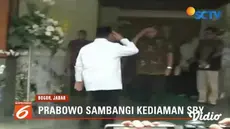 Takziah ke rumah Susilo Bambang Yudhoyono, Prabowo Subianto minta maaf tak bisa hadiri pemakaman almarhum Ani Yudhoyono.