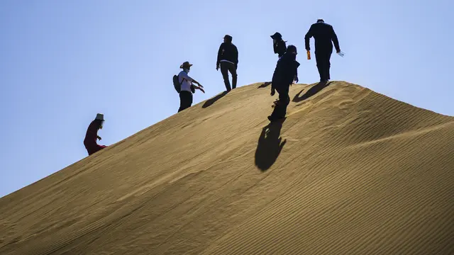 Serunya Wisata Gurun Kum di Kota Turpan