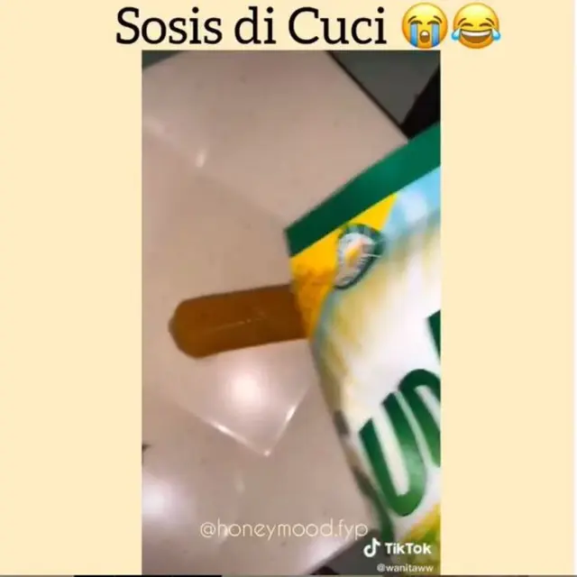 Viral Video Bersihkan Sosis Pakai Sabun Cuci Piring